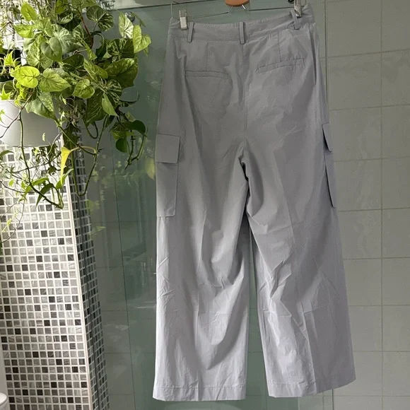 Tibi Crispy Nylon Stella Pleated Cargo Pants - Picture 6 of 16